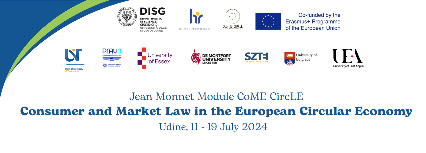 Summer School “Consumer and Market Law in the European Circular Economy ...